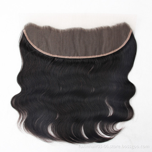 Peruvian Raw Hair Bundle with Lace 13X4 Deep Wave With Frontal